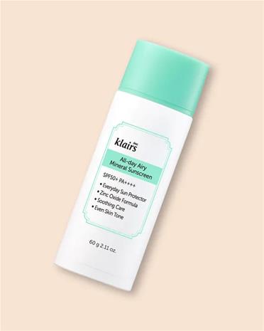 Klairs All-day Airy Mineral Sunscreen 60 ml