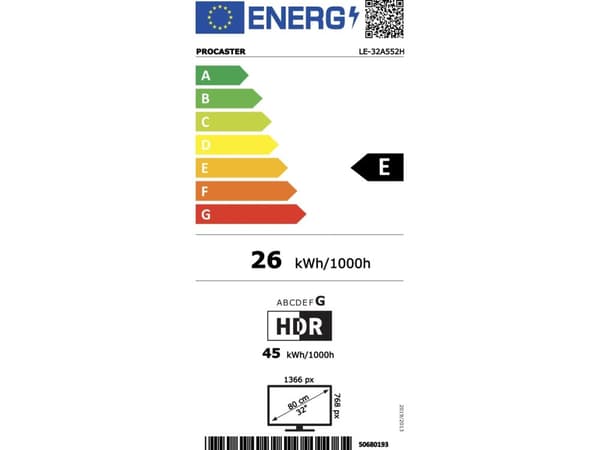 ProCaster LE-32A552H (32"), LED-televisio