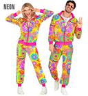 NEON GROOVY LOVE HIPPIE PARTY FASHION TRACKSUIT (takki, housut)