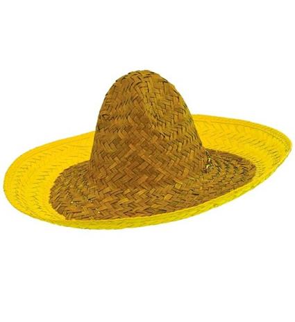 KELTAINEN SOMBRERO 48 cm – kuva 1/1