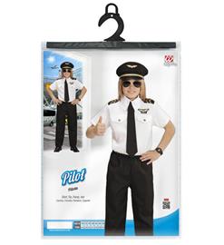 PILOT (paita, solmio, housut, hattu)