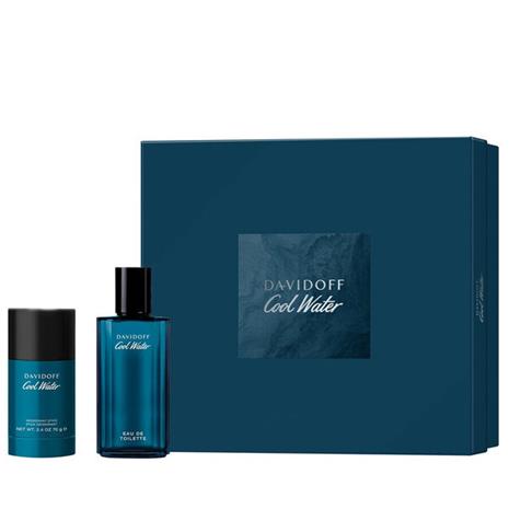 Davidoff Cool Water miehille lahjasetti EDT 75 ml + deodoranttitikku 75 ml