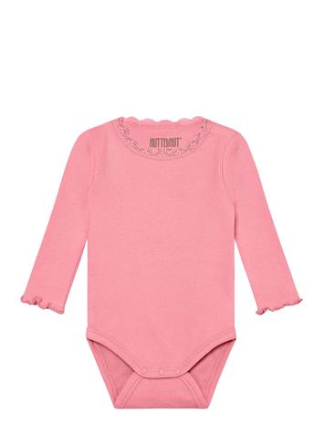 Huttelihut Body Ls Rib - Pink - 86