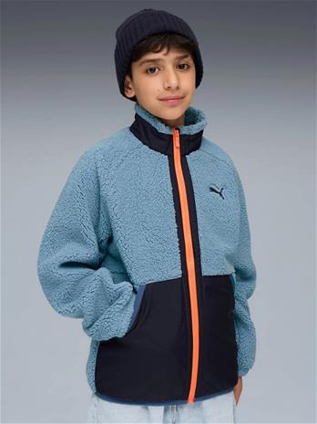 Puma Sherpa Hybrid Fleecetakki, Cool Blue, 116