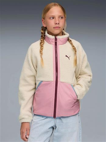 Puma Sherpa Hybrid Fleecetakki, Alpine Snow, 152