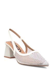 Bianco Biamaralyn Slingback Rhinestone Mesh - Black - 41