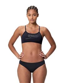 Speedo Endurance+ Logo Thin Strap Two Piece - Black - 50