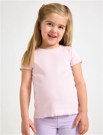 Lindex Ribbed Top - Purple - 140