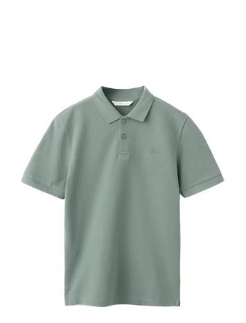 Mango Cotton Polo Shirt - Blue - 13-14
