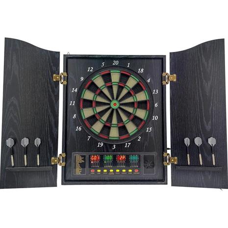 Elektroninen darts-taulu kaapissa