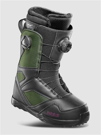 ThirtyTwo Stw Double Boa Lumilautakengät black / green Naiset