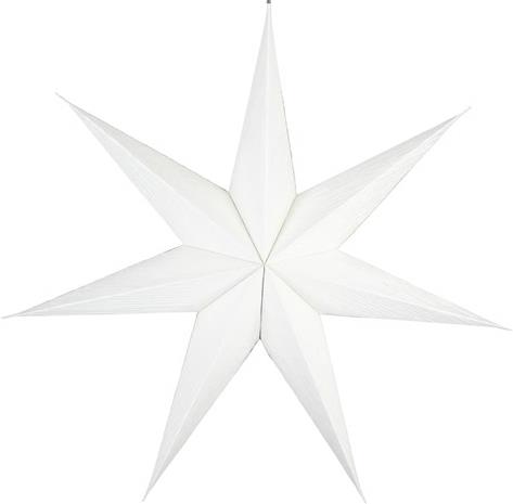 Suuri paperitähti valkoinen taiteltu 70 cm, Northlight – kuva 3/6