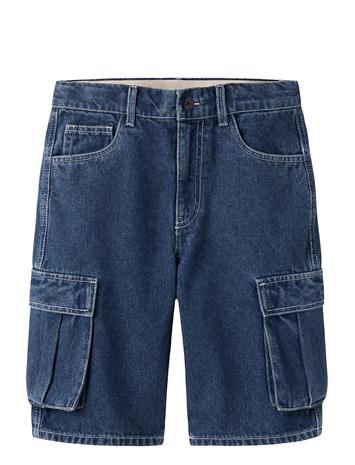name it Nkmben Sk Dnm Cargo Bermuda 2800-Im - Blue - 164