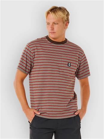 Rip Curl Search Stripe T-paita coffee Miehet