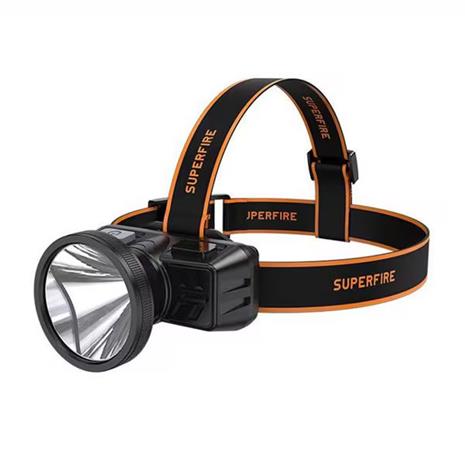 Superfire HL51 otsalamppu taskulamppu, 160 lm, micro-USB, 4 tilaa, 300 m