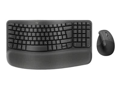 Logitech Wave & Lift Combo, langaton näppäimistö ja hiiri