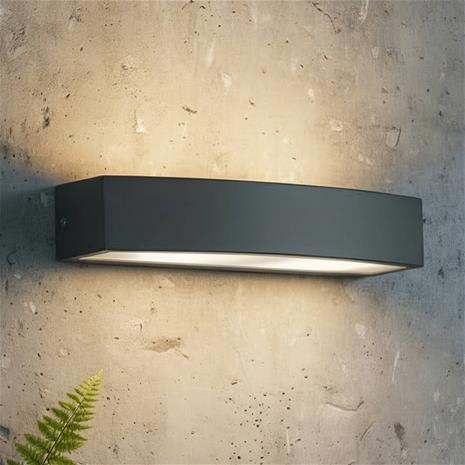 Ideal Lux - Ulkoseinävalaisin 2xE27/60W/230V musta IP55
