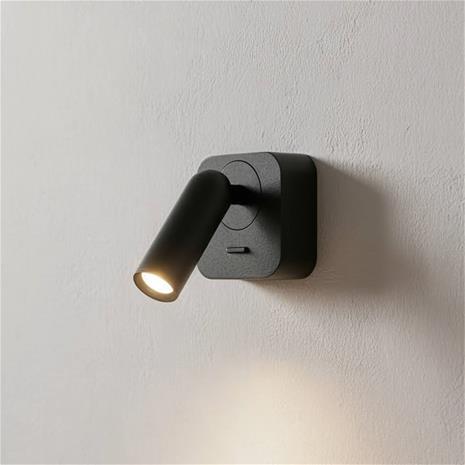 Ideal Lux - LED-seinävalaisin BEAN LED/3W/230V musta