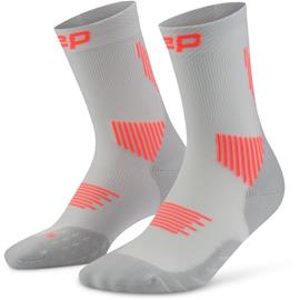 CEP Core Run Socks Mid Cut 5.0, naisten juoksusukat, harmaa