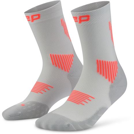 CEP Core Run Socks Mid Cut 5.0, naisten juoksusukat, harmaa