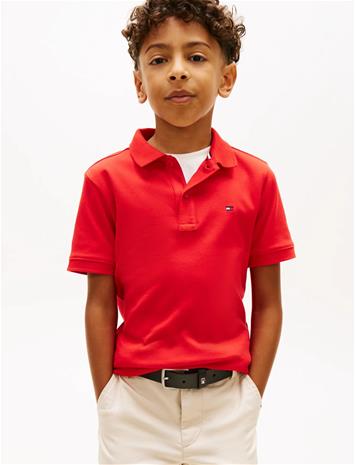 Tommy Hilfiger Interlock Rwb Polo Ss - Red - 176