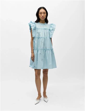 Object Objhope S/L Dress Rep Lyhyt Mekko Navy Object
