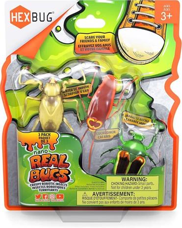Hexbug- Nano Real Bugs 3 pack Asst. (6068914)