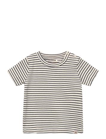 Huttelihut T-Shirt Ss Yd Stripe - Navy - 92