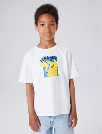 name it Nkmjeb Pokemon Ss Nreg Top Box Noos Sky - White - 158-164