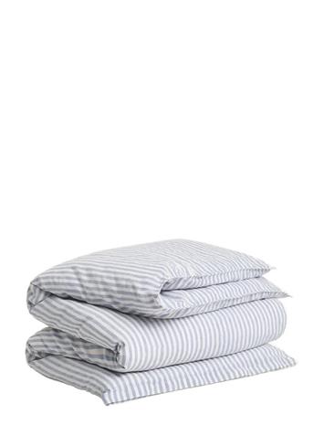 GANT Cotton Linen Stripe Single Duvet - Blue - 150X210