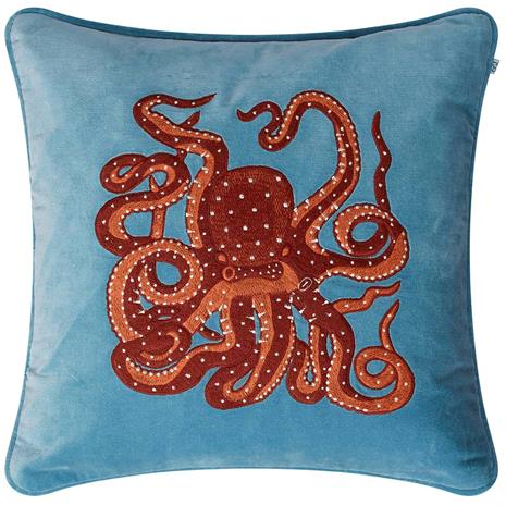 Chhatwal & Jonsson Octopus Cushion Cover 50x50 cm, Heaven Blue
