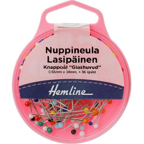 HEMLINE H679 LASIPä?INEN NUPPINEULA