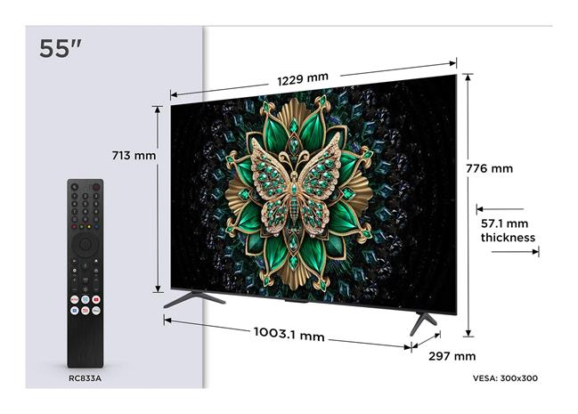 TCL 55C6K (55"), LED-televisio