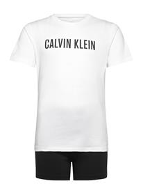 Calvin Klein Knit Pj Set (Ss+Short) - White - 164-170