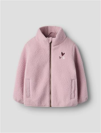 name it Nmfmall Sherpa Jacket - Pink - 116