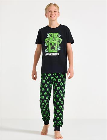 Lindex Pyjamas Set Minecraft - Black - 158/164
