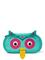 Affenzahn Pencilcase Owl - Multi/patterned - 0.8 L – kuva 1