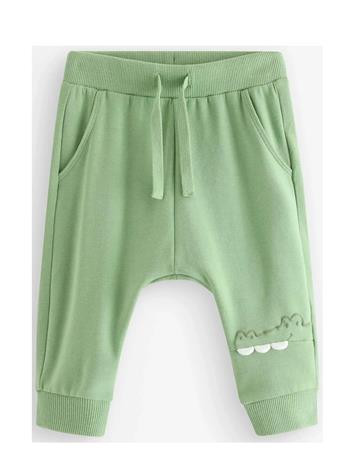 Lindex Trousers Crocodile 3D Effect - Green - 104