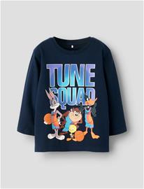 name it Nmmflin Spacejam Ls Nreg Top Box Wab - Navy - 116