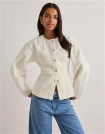 Nelly - Valkoinen - Shaped Textured Jacket