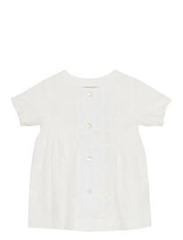 Huttelihut Dress Ss Embroidery - White - 92