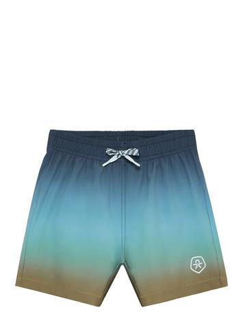 Color Kids Swim Shorts, Aop & Magic - Blue - 152