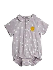 Mini Rodini Starfall Aop Woven Body - Purple - 80/86