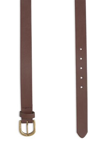 Mango Faux-Leather Belt - Brown - M – kuva 1/3