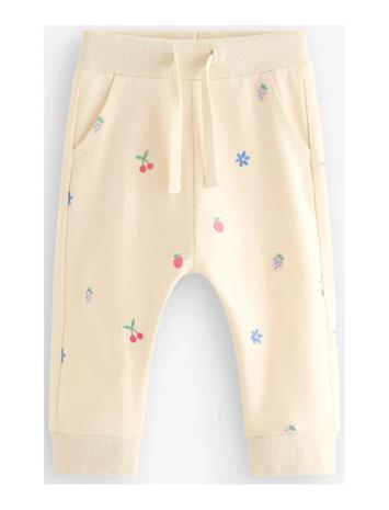Lindex Trousers Mini Emb Allover - Cream - 86