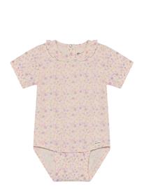 Minymo Body Ss Aop - Pink - 92
