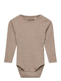 Huttelihut Body Ls Rib - Beige - 92