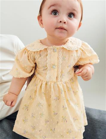 Wheat Dress S/S Adele - Yellow - 92