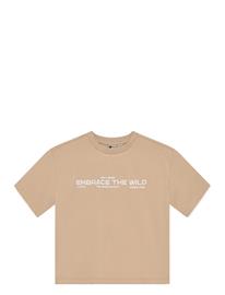 Daily 7 Oversized T-Shirt Artwork - Beige - 140