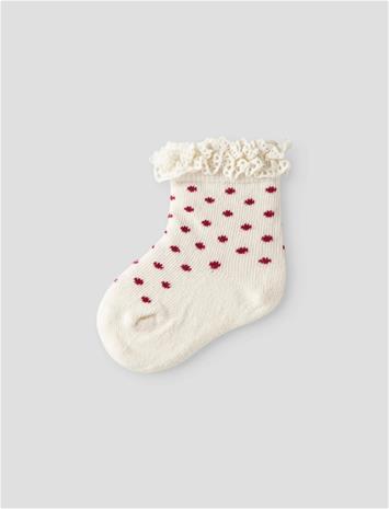 name it Nbfbyra Sock - Cream - 74-80